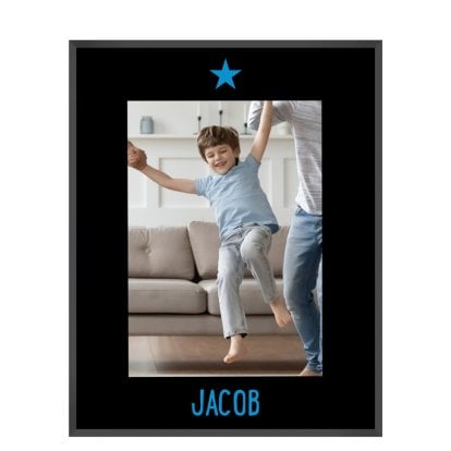 Personalised Glass Photo Frame - Star Boy