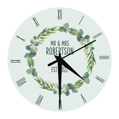 Personalised Glass Wall Clock