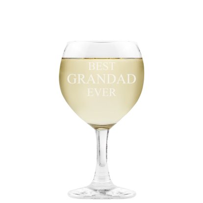 Personalised Goblet Wine Glass - Best Ever