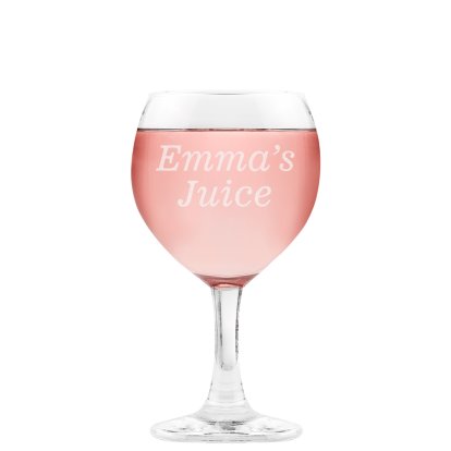 Personalised Goblet Wine Glass - My Juice