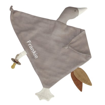 Personalised Goose Comforter - Dove Grey
