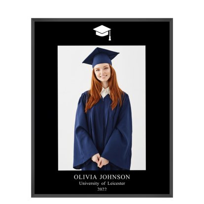 Personalised Graduation Glass Photo Frame