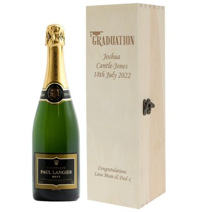 Personalised Graduation Luxury Wooden Wine Box 