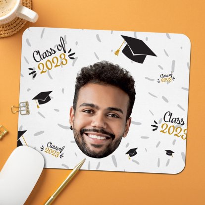 Personalised Graduation Mouse Mat - Face Upload 