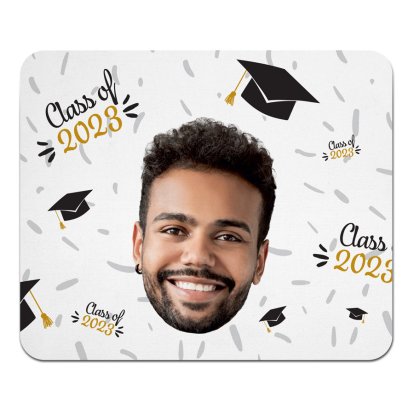 Personalised Graduation Mouse Mat - Face Upload
