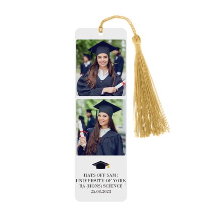 Personalised Graduation Photo Bookmark
