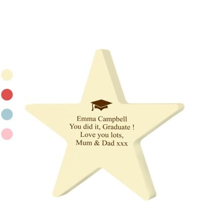 Personalised Graduation Star Keepsake