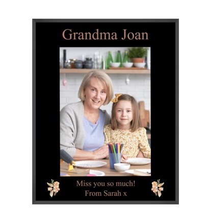 Personalised Grandparents Glass Photo Frame
