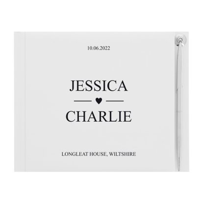 Personalised Guest Book - The Wedding of