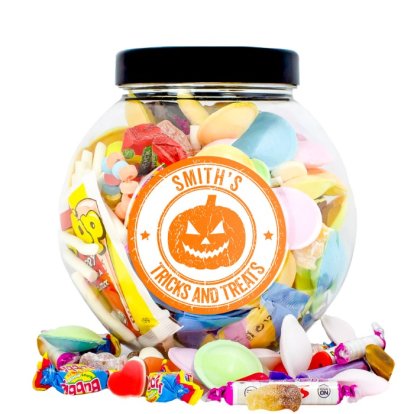Personalised Halloween Family Sweet Treat Jar