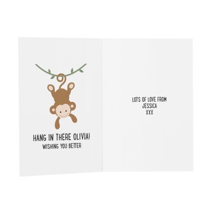 Personalised Hang in There Message Card