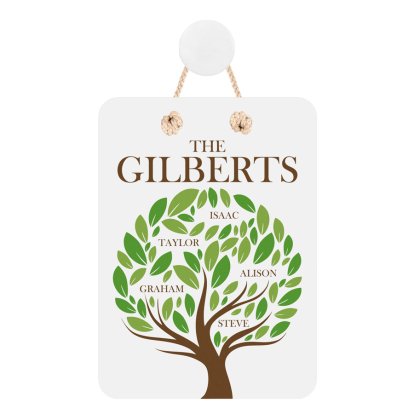 Personalised Hanging Sign - Family Tree