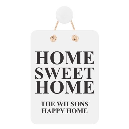 Personalised Hanging Sign - Home Sweet Home