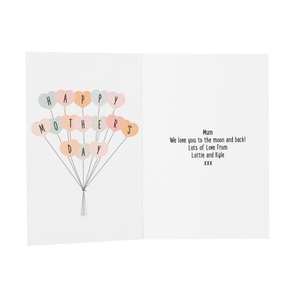 Personalised Happy Mother's Day Message Card