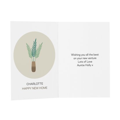 Personalised Happy New Home Message Card
