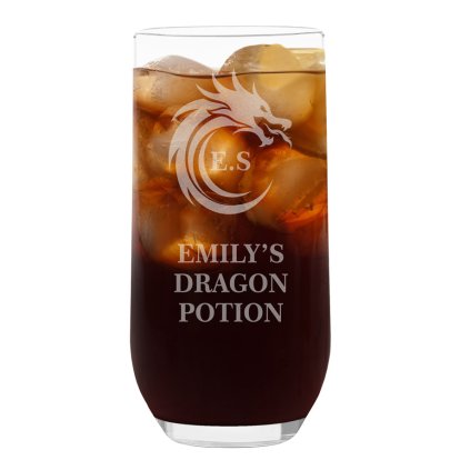 Personalised Highball Glass - Dragon