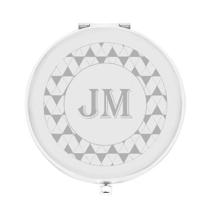 Personalised Houndstooth Compact Mirror