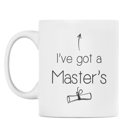 Personalised I've Got A Masters Graduation Mug