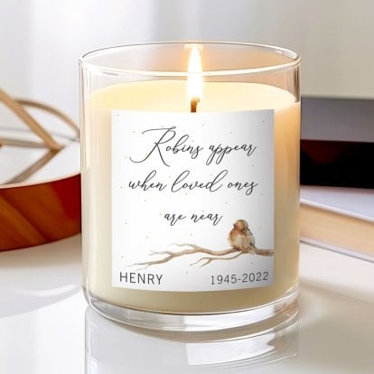 Personalised In Loving Memory Scented Candle