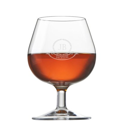 Personalised Initial Cognac Glass