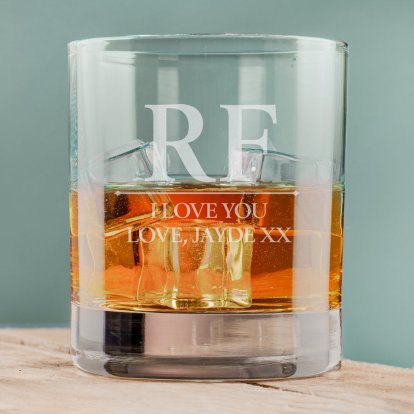 Personalised Initials and Message Tumbler