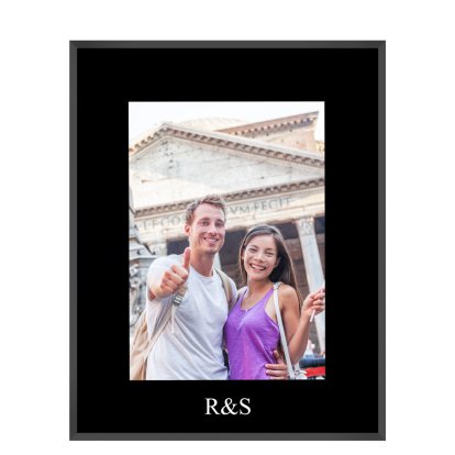 Personalised Initials Glass Photo Frame