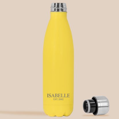Personalised Insulated Water Bottle - Name & Message