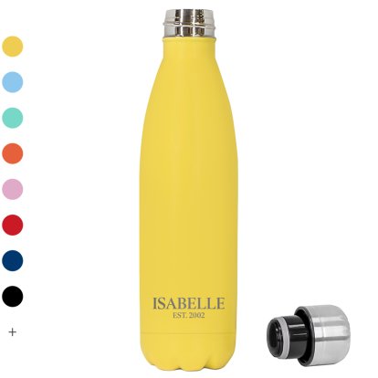 Personalised Insulated Water Bottle - Name & Message 
