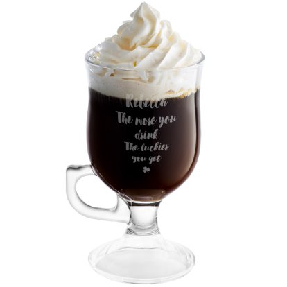 Personalised Irish Coffee Glass