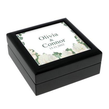 Personalised Jewellery Box - Floral Design 