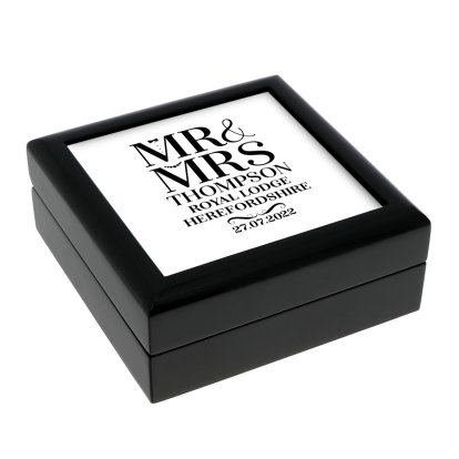 Personalised Jewellery Box - Mr & Mrs
