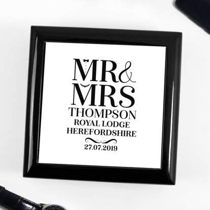 Personalised Jewellery Box - Mr & Mrs 