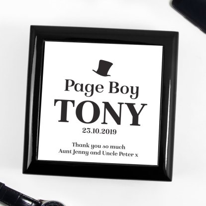 Personalised Jewellery Box - Page Boy 