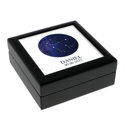 Personalised Jewellery Box - Star Signs 
