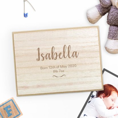 Personalised Keepsake Box for Babies
