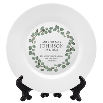Personalised Keepsake Gift Plate for Couples