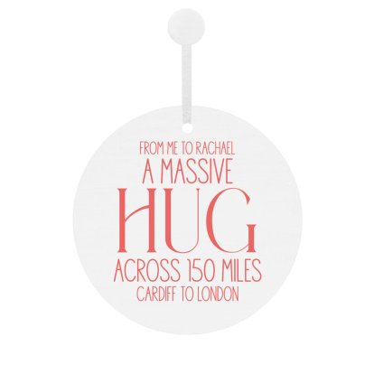 Personalised Keepsake or Decoration - A Massive Hug