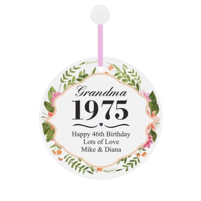 Personalised Keepsake or Decoration - Birthday Year