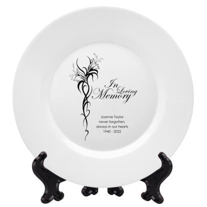 Personalised Keepsake Plate - In Loving Memory
