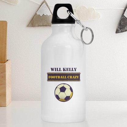 Personalised Kids Drinks Bottle - Football Crazy