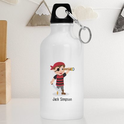 Personalised Kids Drinks Bottle - Pirate Design
