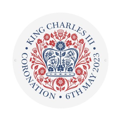 King Charles III Coronation Metal Sign
