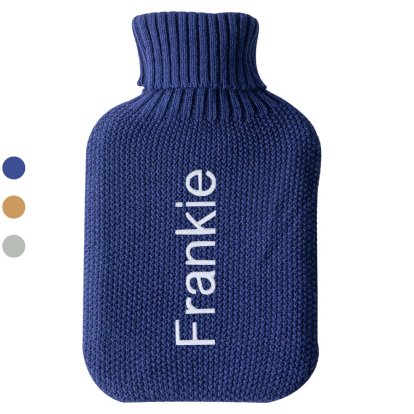 Personalised Knitted Hot Water Bottle
