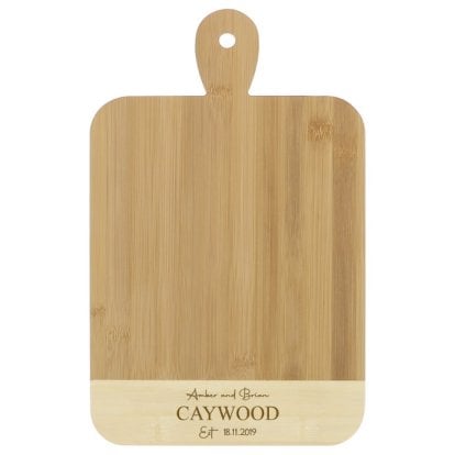 Personalised Large Bamboo Chopping Board with Handle