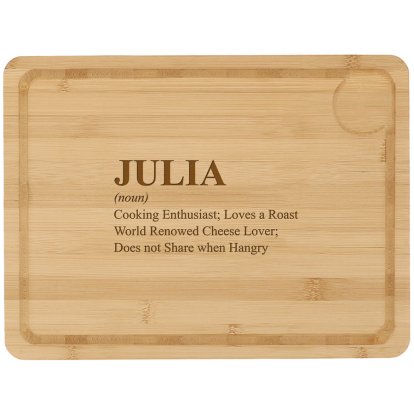 Personalised Large Carving Board - Definition