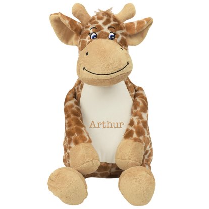 Personalised Large Giraffe Soft Toy