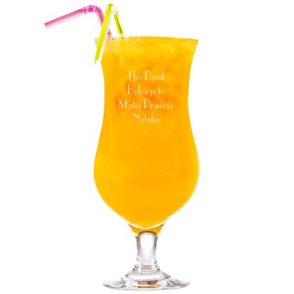 Personalised Large Message Cocktail Glass