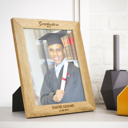 Personalised Large Oak Frame - Graduation 
