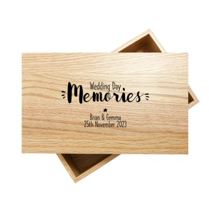Personalised Oak Keepsake Box - Memories