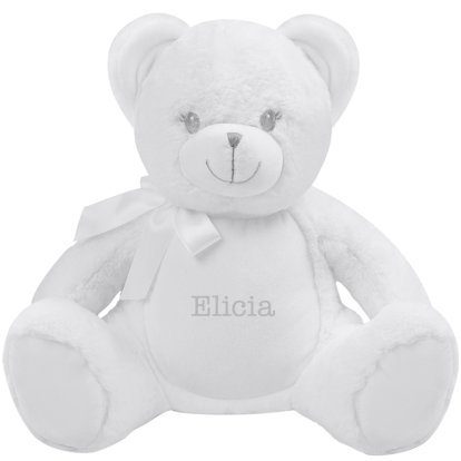 Personalised Large White Bear Soft Toy